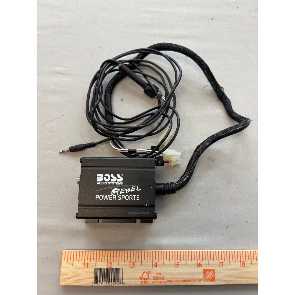Boss Audio Systems Rebel Power Sports MCBK420B Amplifier As-Is For Parts